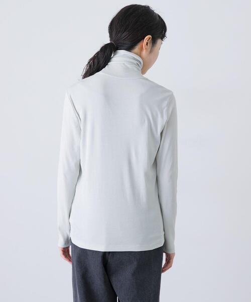 かぐれ tシャツ ハイツイストコットンタートルカットソー レディース