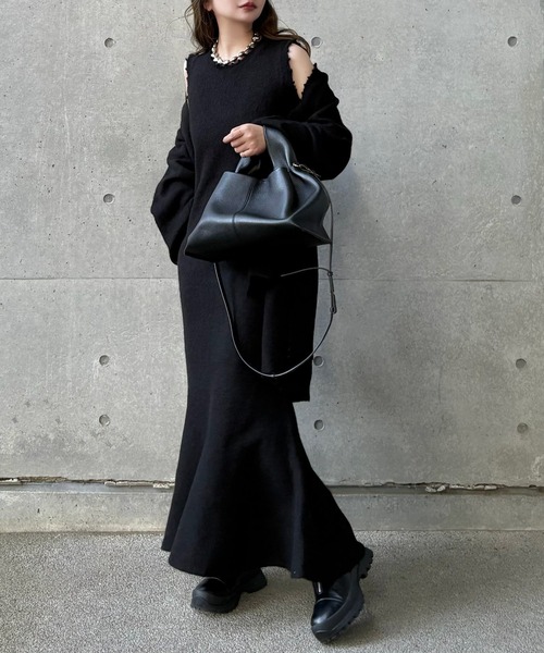 ワンピース mermaid sleeveless long knit dress /マーメイド