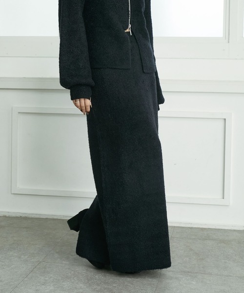 Elishe スカート フラッフィーニットタイトスカート : ZOZOTOWN Yahoo