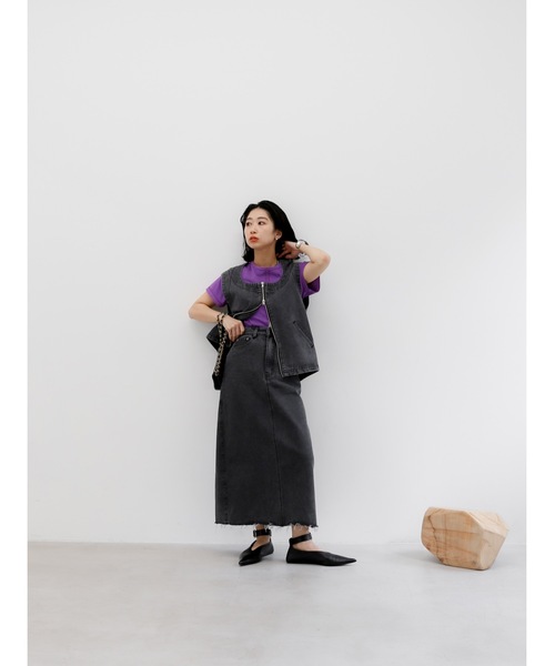 「Katrin TOKYO」 ノースリーブブラウス X-SMALL ピンク レディース_画像2