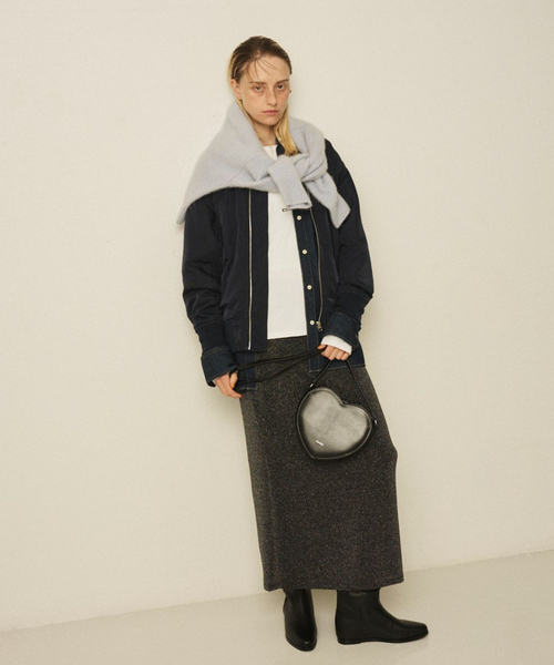 未使用 REMME レメ ロングブーツ ブレンタ フラット インヒール 23.5 REMME（レメ） ブーツ 「REMME／レメ」インソールロングブーツ