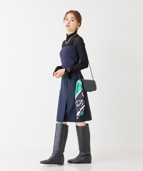 未使用 REMME レメ ロングブーツ ブレンタ フラット インヒール 23.5 未使用 REMME レメ ロングブーツ ブレンタ フラット インヒール 23.5