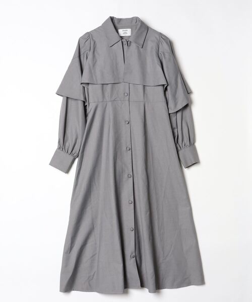 ジュエティ ワンピース jouetie（ジュエティ） シャツワンピース MEDIUM グレー レディース