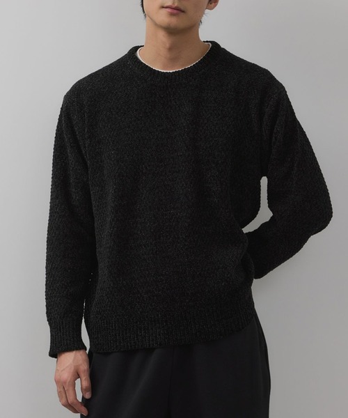 NAVY セーター ニット トロリカノコモールニット フェイクレイヤード