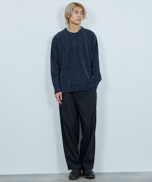 NAVY セーター ニット トロリカノコモールニット フェイクレイヤード