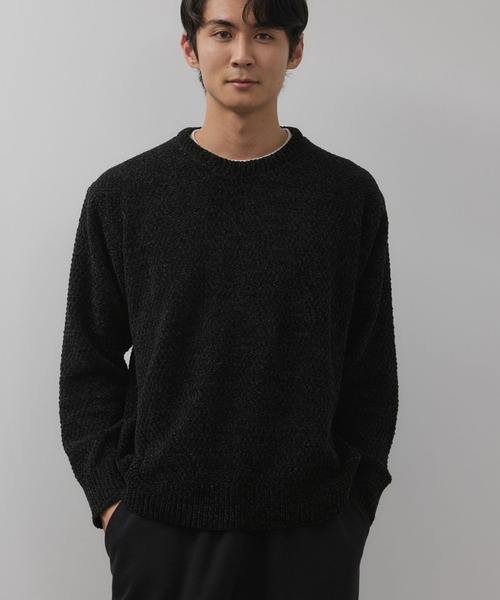 NAVY セーター ニット トロリカノコモールニット フェイクレイヤード