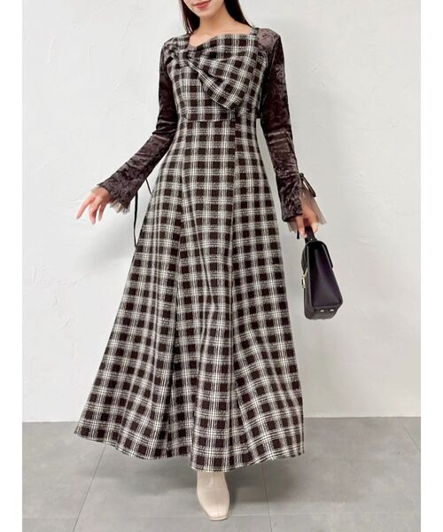 dazzlin（ダズリン） ワンピース ビッグリボンレイヤードワンピース