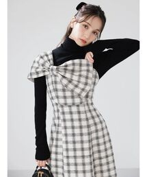 dazzlin（ダズリン） ワンピース ビッグリボンレイヤードワンピース