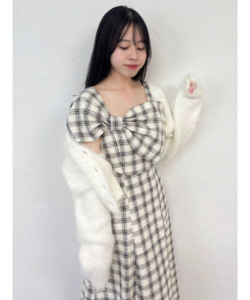 dazzlin（ダズリン） ワンピース ビッグリボンレイヤードワンピース