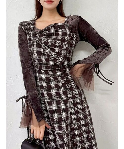 dazzlin（ダズリン） ワンピース ビッグリボンレイヤードワンピース