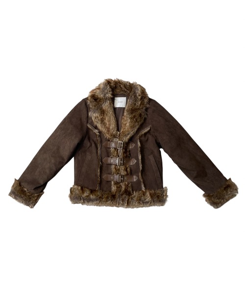 ACLENT（アクレント） コート アウター フェイクムートンファーコート