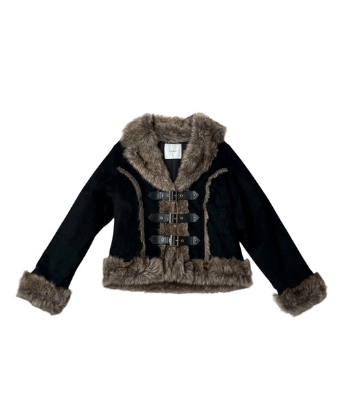 ACLENT（アクレント） コート アウター フェイクムートンファーコート