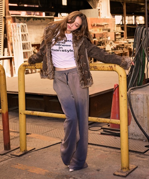 ACLENT（アクレント） コート アウター フェイクムートンファーコート