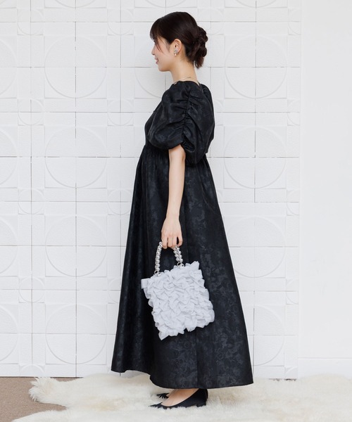 form forma（フォルムフォルマ） ドレス バブルスリーブジャガード