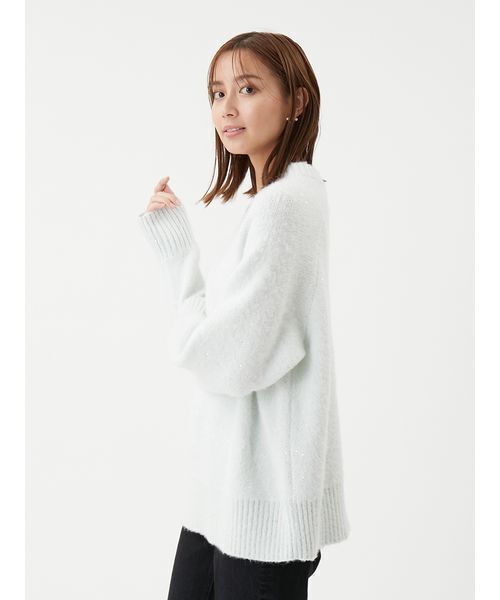 Mila Owen（ミラオーウェン） ニット セーター スパンコールVネック