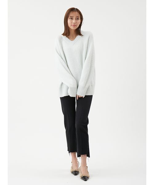 Mila Owen（ミラオーウェン） ニット セーター スパンコールVネック