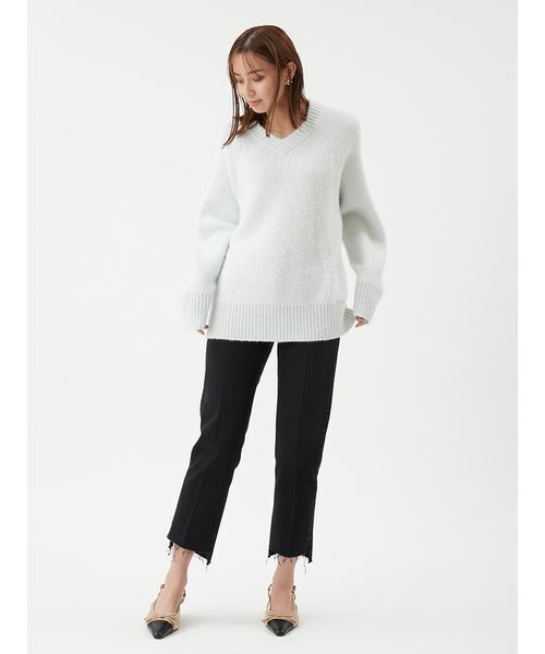 Mila Owen（ミラオーウェン） ニット セーター スパンコールVネック