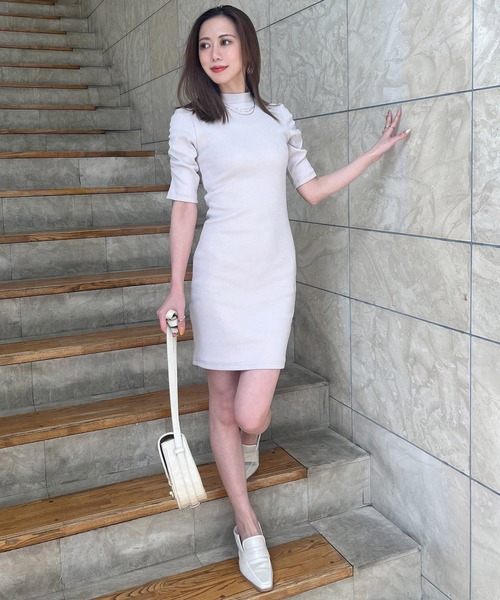 「ROYAL PARTY」 半袖ワンピース FREE ホワイト レディース_画像8