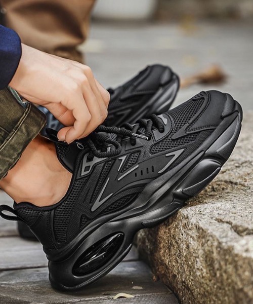 スニーカー 配色ボリュームソールスニーカー メンズ レディース