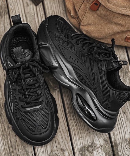 スニーカー 配色ボリュームソールスニーカー メンズ レディース