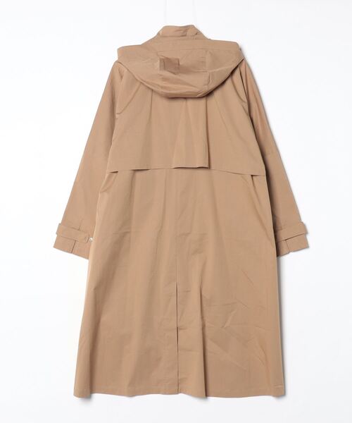 LACOSTE　ベージュ ロングコート LACOSTE（ラコステ） ステンカラーコート 40 ベージュ レディース