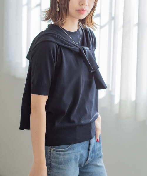 「La TOTALITE」 ニットアンサンブル FREE ピンク レディース_画像2