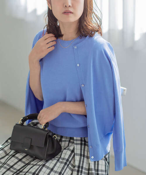 「La TOTALITE」 ニットアンサンブル FREE ピンク レディース_画像4