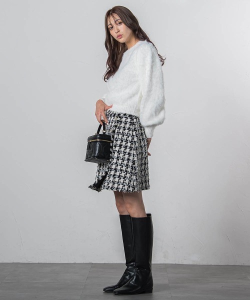 「QUEENS COURT」 長袖ニット M グレー レディース_画像5