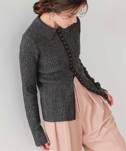 「titivate」 ニットカーディガン FREE ブラウン レディース_画像5