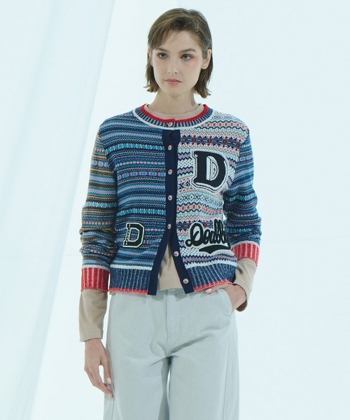 【美品】45R　カーディガン　ショールカラー　カウチン　ガウン　フェアアイル ボイルジャカード ショールカラーカーディガン | maison TOMORROWLAND