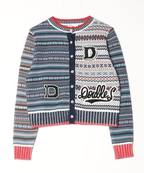 キャピタル　ウールフェアアイル レタードカーディガン　サイズ2 キャピタル ウールフェアアイル レタードカーディガン サイズ2