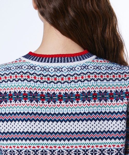 キャピタル　ウールフェアアイル レタードカーディガン　サイズ2 キャピタル ウールフェアアイル レタードカーディガン サイズ2