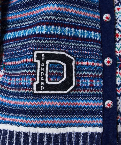 キャピタル　ウールフェアアイル レタードカーディガン　サイズ2 キャピタル ウールフェアアイル レタードカーディガン サイズ2