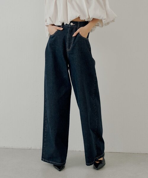 Chico（チコ） デニムパンツ LARGE ブラウン系その他 レディース