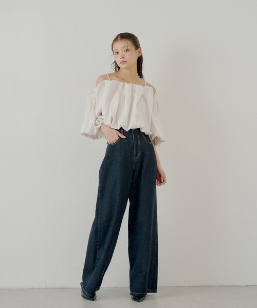 Chico（チコ） デニムパンツ LARGE ブラウン系その他 レディース