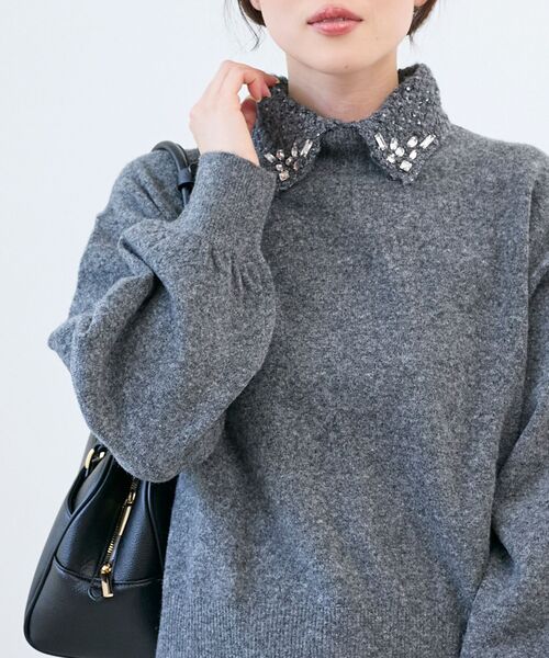 le.coeur blanc（ルクールブラン） ニット セーター 2wayスパンコール