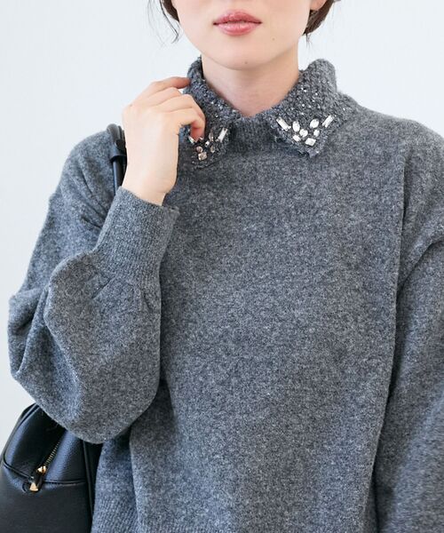 le.coeur blanc（ルクールブラン） ニット セーター 2wayスパンコール