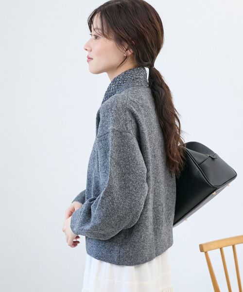 le.coeur blanc（ルクールブラン） ニット セーター 2wayスパンコール