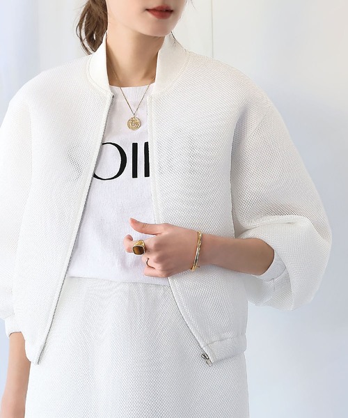 「ELFRANK」 カーディガン FREE オフホワイト レディース_画像3