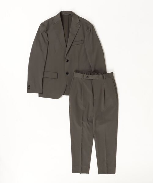 BEAUTY&YOUTH ダークブラウン セットアップ WARDROBE SMART】ライト オックスフォード セットアップ/ジャケット