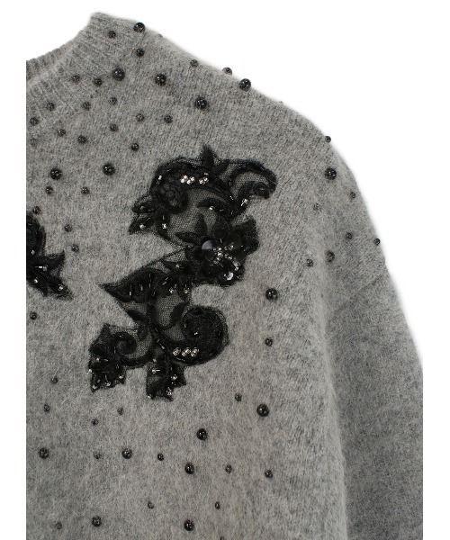 コエル（COEL）/フォックス混ビジュー刺繍ニット COEL（コエル） ニット セーター フォックス混ビジュー刺繍ニット