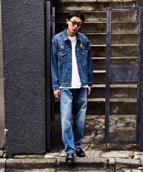 「FREAK'S STORE」 デニムパンツ MEDIUM ネイビー メンズ_画像7