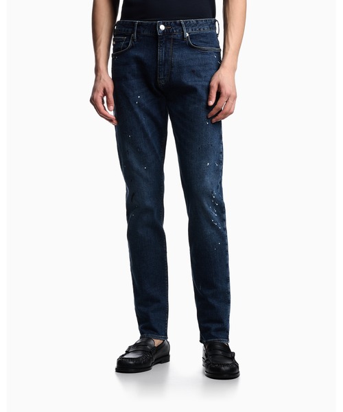 EMPORIO ARMANI エンポリオ アルマーニ ペイントデニム ジーンズ EMPORIO ARMANI ジーンズ 「エンポリオ アルマーニ」スリムフィット
