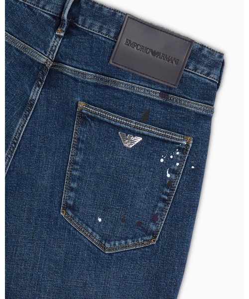 EMPORIO ARMANI エンポリオ アルマーニ ペイントデニム ジーンズ EMPORIO ARMANI ジーンズ 「エンポリオ アルマーニ」スリムフィット