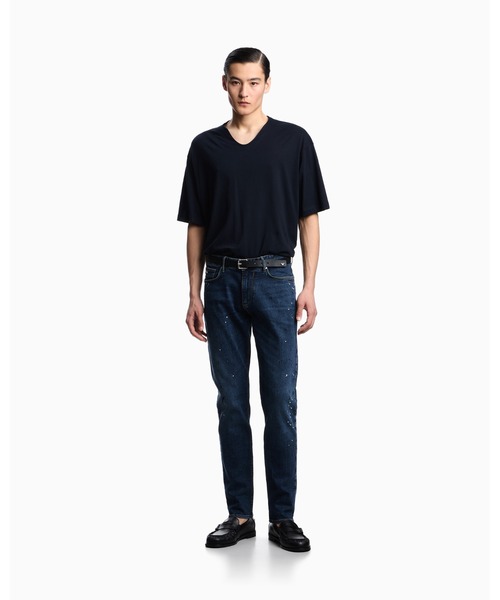 EMPORIO ARMANI エンポリオ アルマーニ ペイントデニム ジーンズ EMPORIO ARMANI ジーンズ 「エンポリオ アルマーニ」スリムフィット