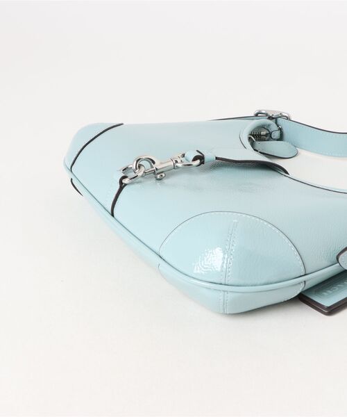 【お盆セール】レア COACH 水色 スエード バッグ お手入れグッズ付き お盆セール】レア COACH 水色 スエード バッグ お手入れグッズ付き