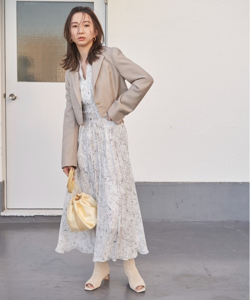 FRAY I.D ノースリーブロングワンピース ベージュ FRAY I.D（フレイ・アイディー） ノースリーブワンピース 00 ベージュ