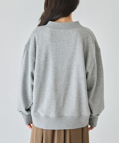 「LAVEANGE」 スウェットカットソー LL グレー レディース_画像4