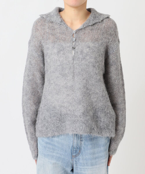 plage（プラージュ） ニット セーター 「追加」ALPACA MIX BUTTON