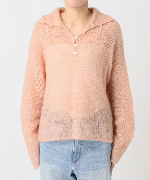 plage（プラージュ） ニット セーター 「追加」ALPACA MIX BUTTON